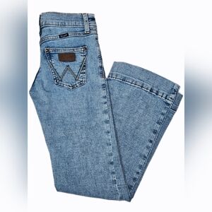 Wrangler Girls Ainsley Trouser Denim Jeans #112353040 Blue Size 8 Reg
